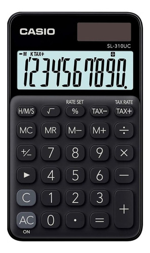 Calculadora De Bolso Casio 10 Digitos Casio Preta