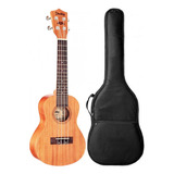 Kit Ukulele Concert Shelby Elétrico Em Mogno Su23m Capa