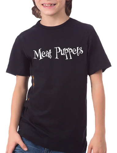 Camiseta Infantil Meat Puppets 100% Algodão