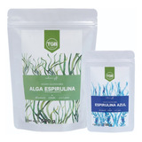Alga Espirulina (500 Gr) Y Espirulina Azul (100 Gr) 2-pack