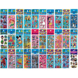 Kit 300 Cartelas Adesivo Infantil Sticker Vários Personagens