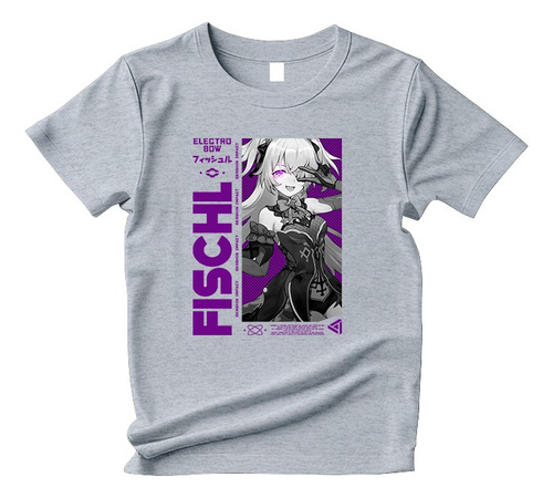 Camiseta Camisa Genshin Impact Fischl Jogo Amy Princesa 1252