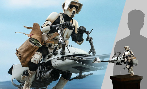 Hot Toy Scout Trooper And Speeder Bike Mandalorian Sideshow