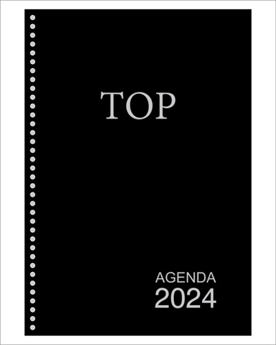 Agenda Executiva Espiral Diária  2024 Top Grande 