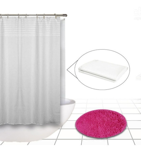 Cortinas De Tela Para Baño Moderna Protector 100 M Alfombra