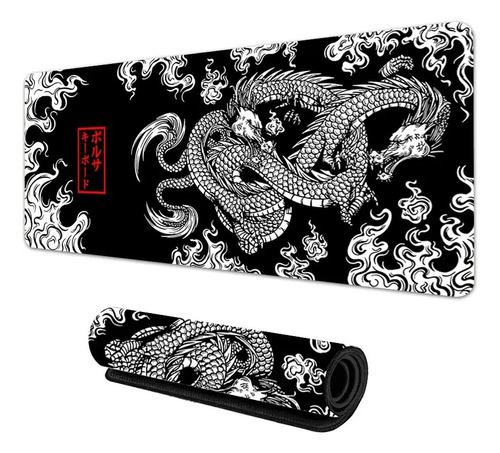 Mousepad Gamer Grande Dragão Chinês 90x40 Desk Pad Qualidade