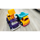 Camion Volcador Y Excavadora B-toys By Battat Usados 