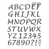 Stencil Letras E Números 7cm / Molde Estêncil Letras