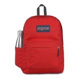 Mochila Jansport Urbana Bolsillo Botella Superbreak Rojo