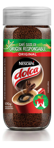 Nescafé Dolca Original X 170gr Cafe 100% Origen Responsable