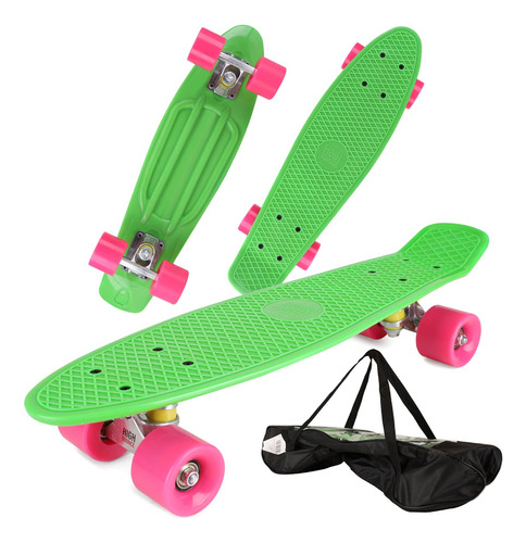 Patineta Skateboard Tipo Penny Cruiser Freestyle Rueda Luces