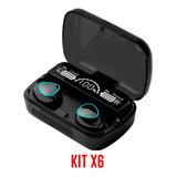 Kit X6 Auriculares Inalámbricos Bluetooth Cargador M10 Pro