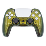 Controle Stelf Ps5 Com Grip - Green Gold