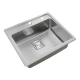 Pileta Bacha Cocina Johnson Acero Quadra Q55ad