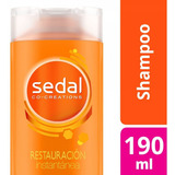 Shampoo Sólido Sedal Co-creations Restauración Instantánea En Botella De 190ml Por 1 Unidad