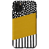 Funda Para iPhone 11 Pro Max Negro/blanco/mustard Amarillo