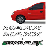 Adesivos Corsa Maxx Econoflex Emblema Lateral/traseiro Preto