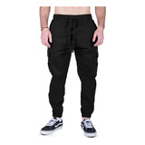 Pantalón Efecto Uno Lifestyle Hombre Atlanta Negro Fuk