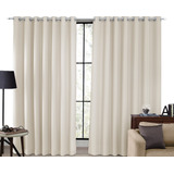 Cortina Tecido Blackout Corta Luz 80% 2,70 X 2,30m Blecaute Cor Palha