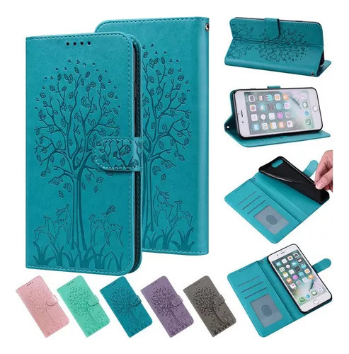 * Funda Para Motorola Wallet, Diseño De Árbol