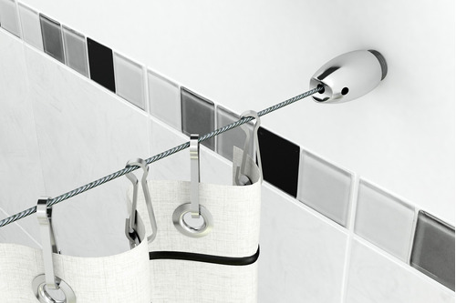 Tensor Para Cortina De Baño Temacasa Tensocable Oslo 