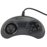 Controle Usb Joystick Megadrive Para Computador Pc Mac Preto