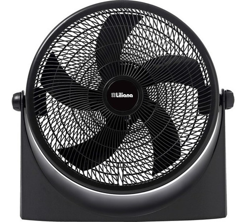 Ventilador Con 5 Aspas Liliana Reclinable Turbo Negro