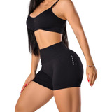 Shorts Levanta  Bumbum Academia Sem Costura Original Lupo