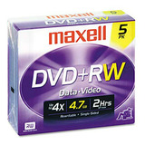 Dvd+rw Maxell, 5 Unidades