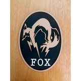 Placa Decorativa Gamer Em Relevo Metal Gear Solid - Fox G