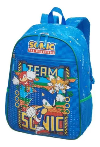 Mochila De Costas Infantil Sonic Squad Azul - Pacific