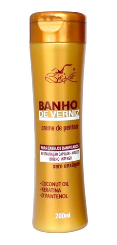 Creme De Pentear Banho De Verniz 200ml Belkit 12 Unidades