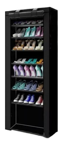 Botinero Organizador De Botas Zapatos 9 Estantes Color Negro