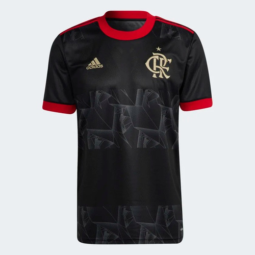 Camisa Flamengo adidas Iii 2021 2022 Preta Gm6495