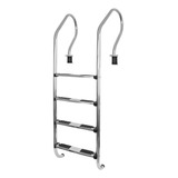 Escalera 4 Peldaños Acero Inox Vulcano Para Piletas Piscina!