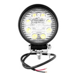 Faro Led 9 Auxiliar Redondo 27w Camión Agro 4x4 - Xp Moto