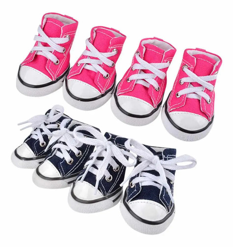 Set Tennis Botas Para Perro T=6 (6.1 X 5.3cm)