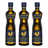 Kit C/3 Azeite De Oliva Gallo Extra Virgem Reserva 500ml 