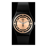 Reloj Swatch Clear Sign So32b116 Color De La Correa Negro Color Del Bisel Negro Color Del Fondo Negro