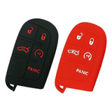 2 Piezas De Silicona 5 Botones Smart Key Fob Funda Protector