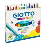 Giotto Turbo Maxi Color X 20 Colores