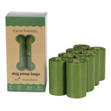 Bolsas De Caca Para Perros 100% Biodegradable Caja 8 Rollos.