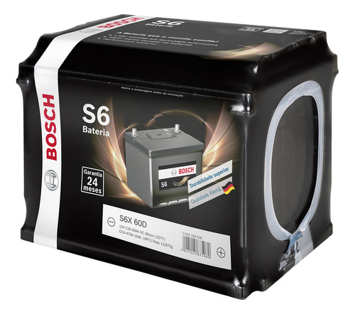 Bateria Automotiva 60ah 12v Original Bosch S6