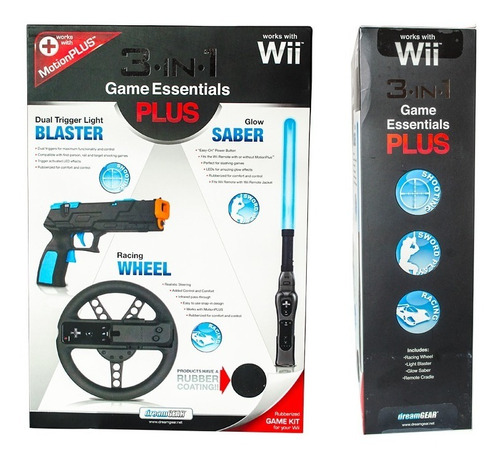 Kit De Accesorio Para Wii 3 En 1 (2 Kits)