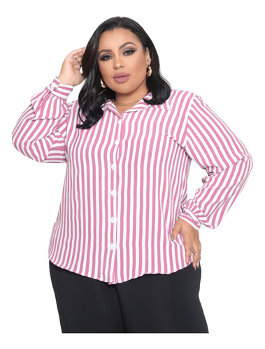 Blusa Blusinha Camisa Feminina Plus Size Tamanhos Grandes 