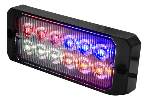 Estrobo Patrulla 12 Leds 16 Funcion Blanco-ambar / Rojo-azul