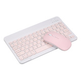 Keyboard Suit Mouse Teclado Rosa Portátil De 3 Velocidades D