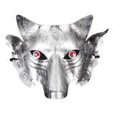 Máscara De Cabeza De Lobo De Halloween, Accesorio Decorativo