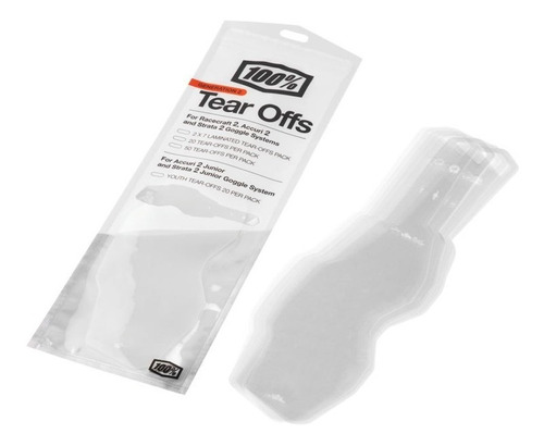 Tear Off Antiparra 100% Racecraft 2 Accuri 2 Laminados