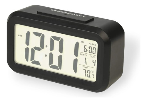 Reloj Despertador Y Calendario Rca 4.6'' Color Negro 4.5